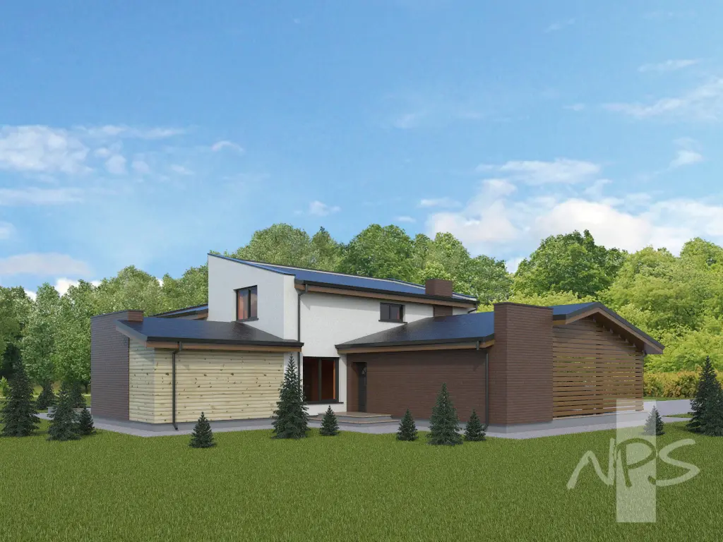 House Plan: 2004 ft², 2 Stories, 2 Beds, Home Office, 2.5 Baths, Open Floor Plan, 1-Car Garage