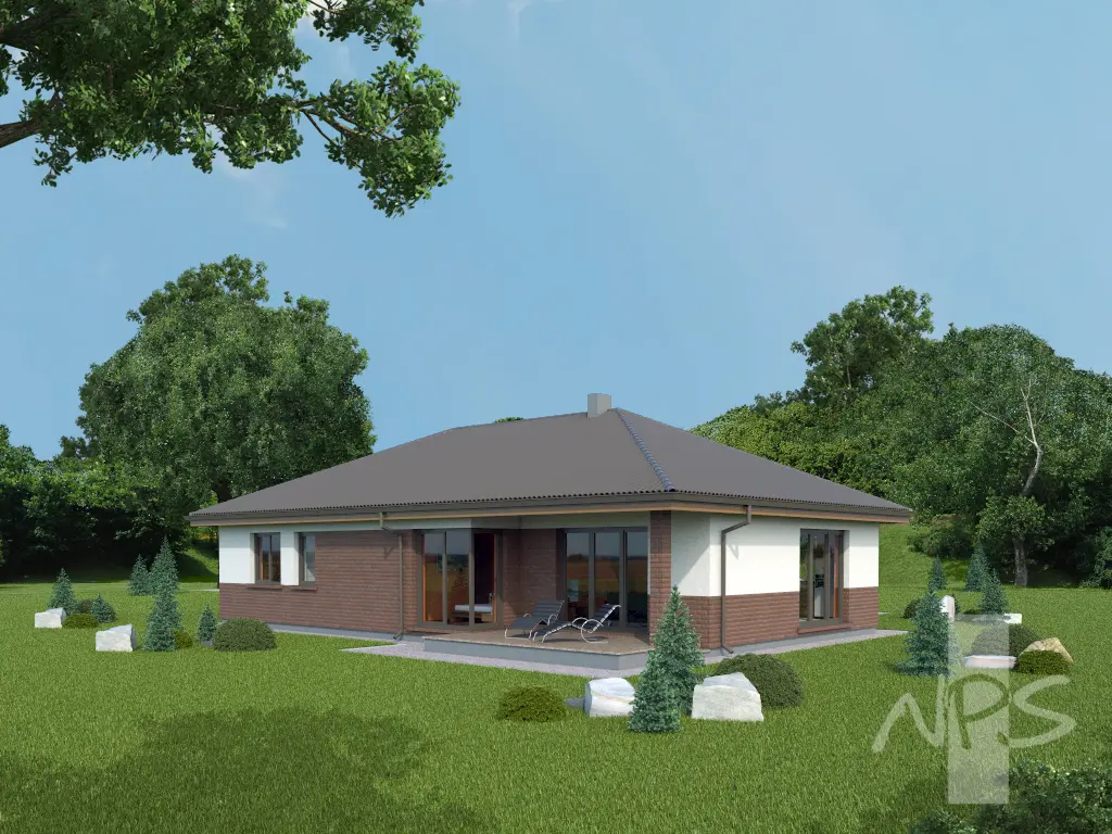 House Plan: 1355 ft², 1 Story, 3 Beds, 2 Baths, Open Floor Plan