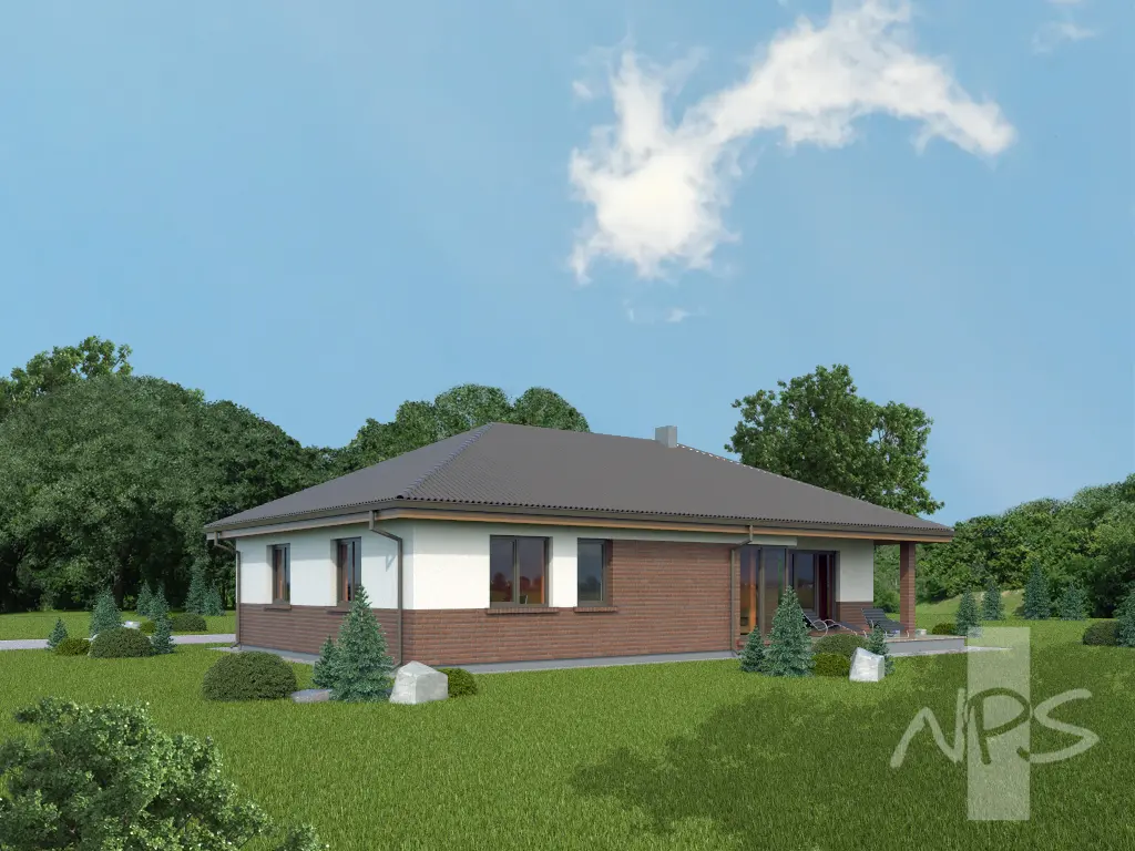 House Plan: 1355 ft², 1 Story, 3 Beds, 2 Baths, Open Floor Plan