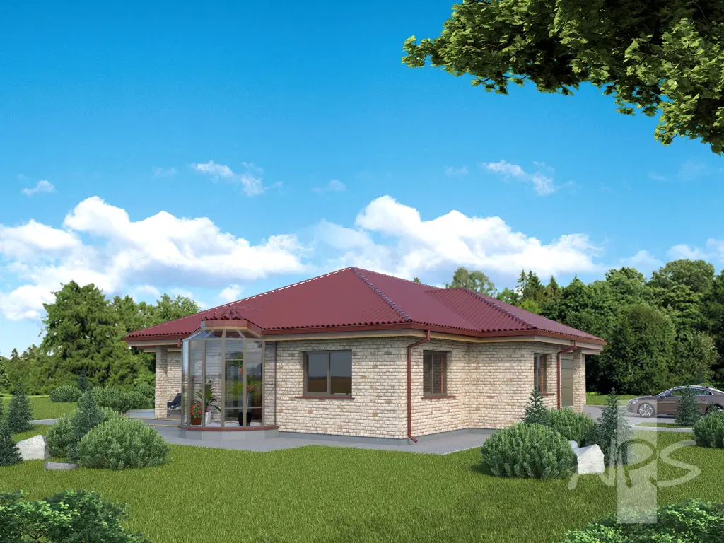 House Plan: 1882 ft², 1 Story, 2 Beds, Home Office, 2 Baths, 2-Car Garage