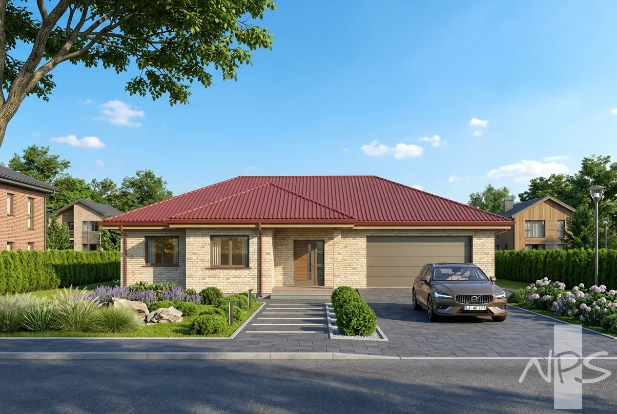 House Plan: 1882 ft², 1 Story, 2 Beds, Home Office, 2 Baths, 2-Car Garage