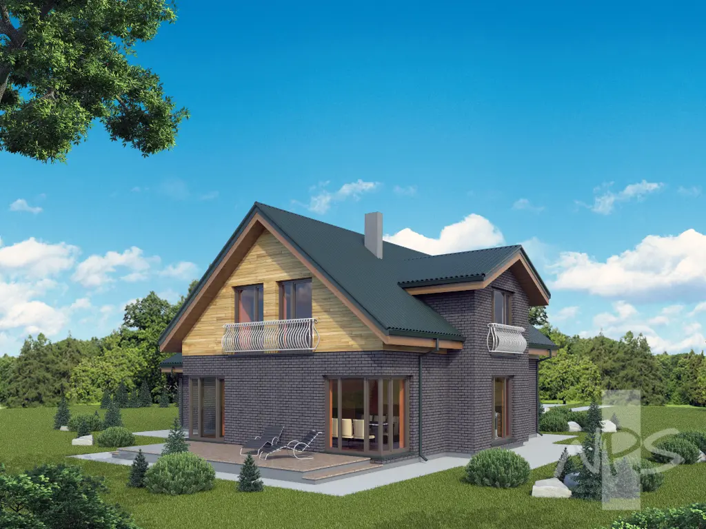 House Plan: 1897 ft², 1.5 Stories, 3 Beds, Home Office, 1.5 Baths, 2-Car Garage