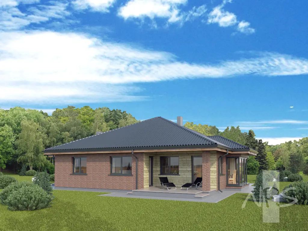 House Plan: 1460 ft², 1 Story, 3 Beds, 2 Baths, Open Floor Plan, 1-Car Garage