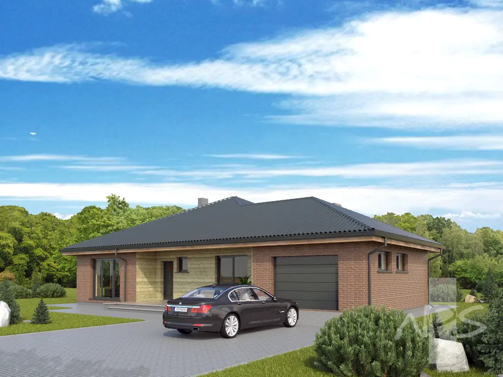 House Plan: 1460 ft², 1 Story, 3 Beds, 2 Baths, Open Floor Plan, 1-Car Garage