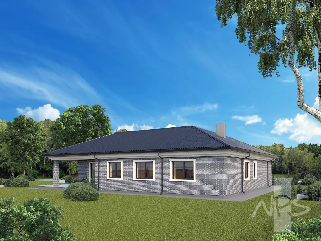 House Plan: 1520 ft², 1 Story, 3 Beds, 2 Baths, 2-Car Garage