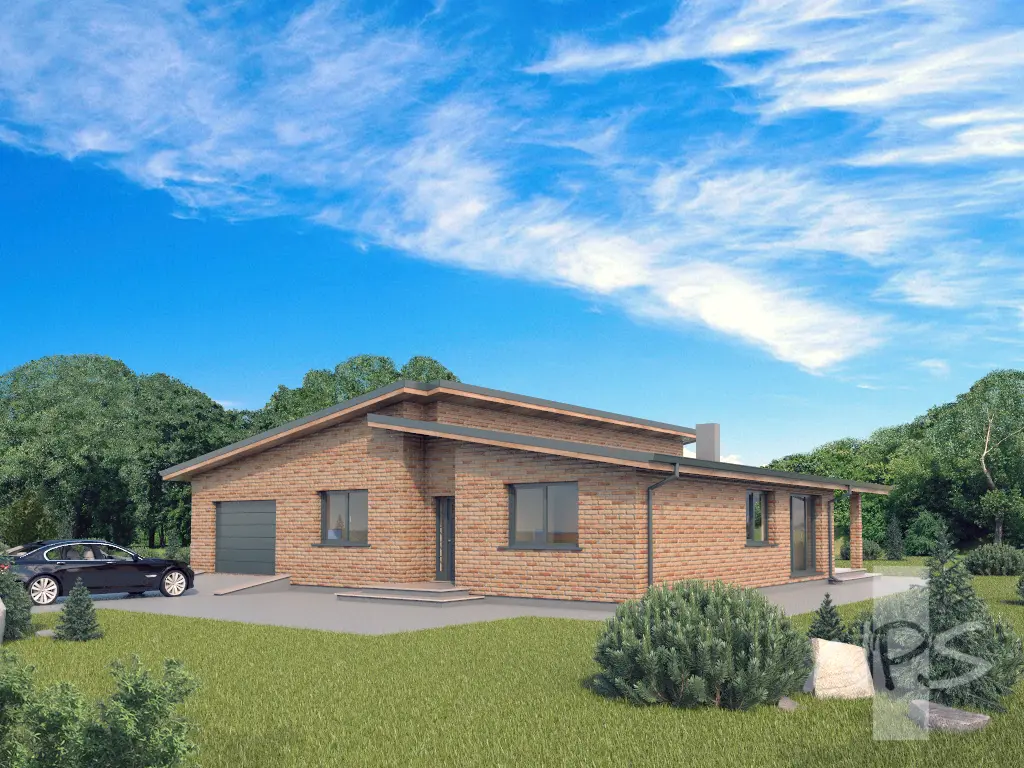 House Plan: 1237 ft², 1 Story, 3 Beds, 1 Baths, 1-Car Garage