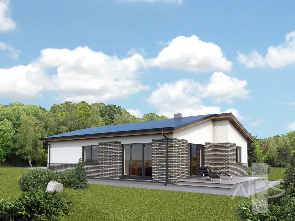 House Plan: 1355 ft², 1 Story, 3 Beds, Home Office, 2 Baths, Carport
