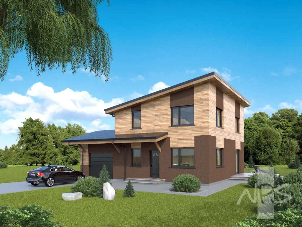 House Plan: 1512 ft², 2 Stories, 3 Beds, 1.5 Baths, 1-Car Garage