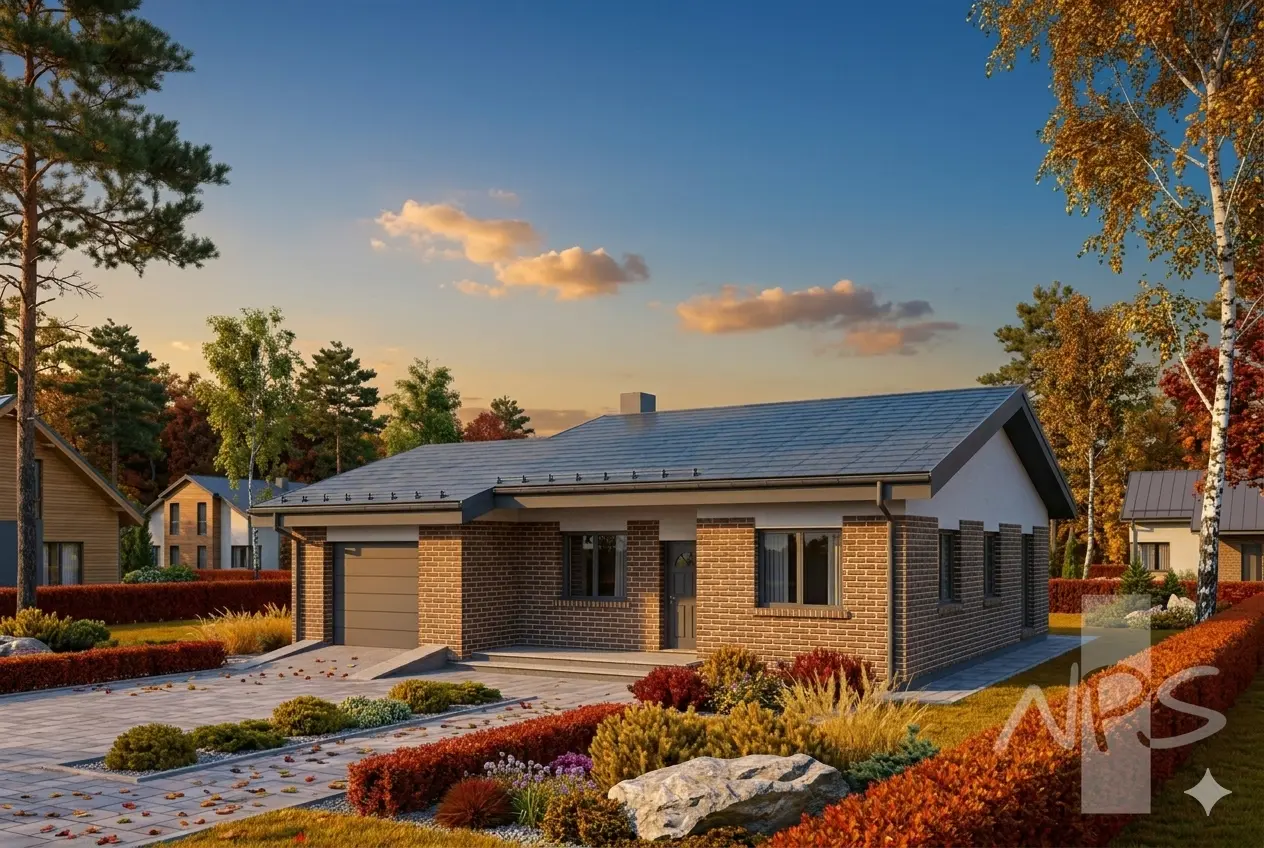 House Plan: 1037 ft², 1 Story, 2 Beds, Home Office, 1 Baths, 1-Car Garage