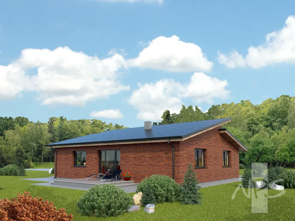 House Plan: 1370 ft², 1 Story, 3 Beds, 1 Baths, Open Floor Plan, 1-Car Garage