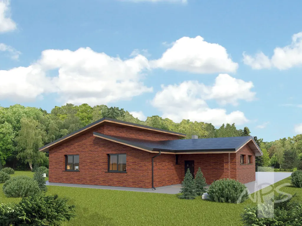 House Plan: 1370 ft², 1 Story, 3 Beds, 1 Baths, Open Floor Plan, 1-Car Garage
