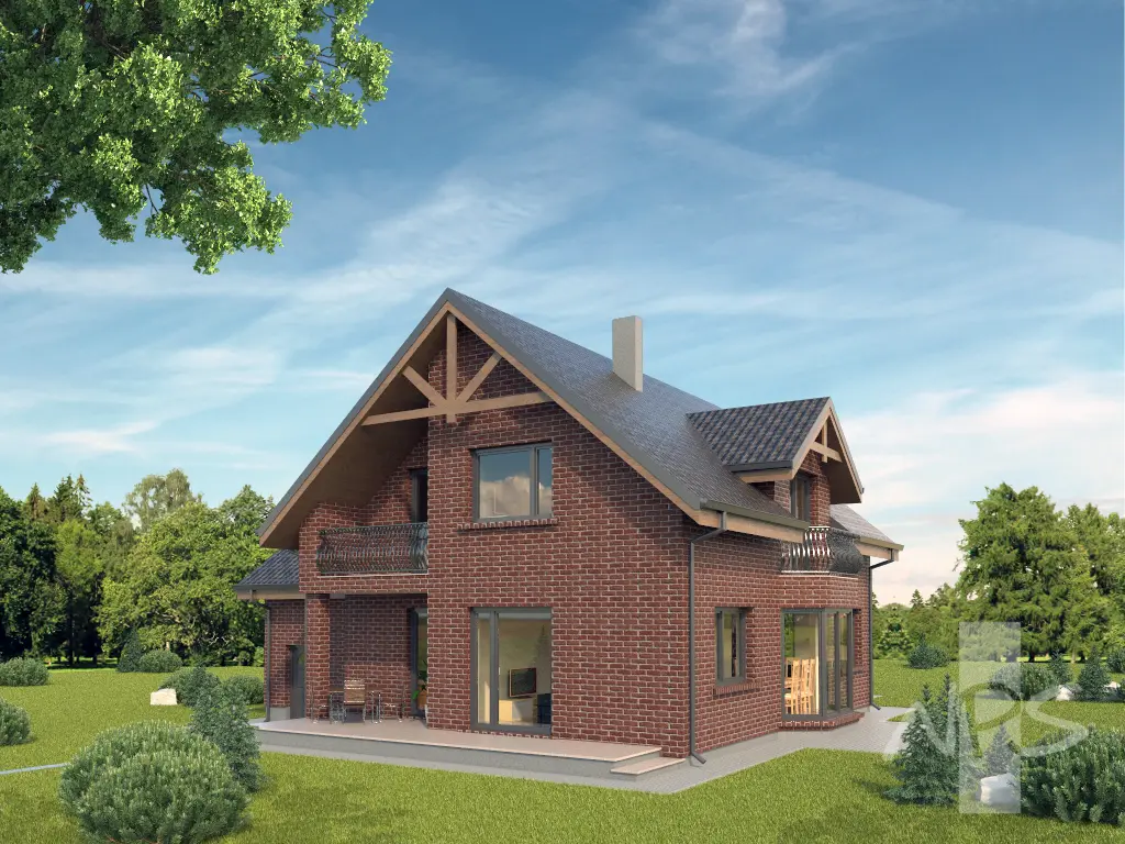 House Plan: 2197 ft², 1.5 Stories, 4 Beds, Home Office, 2.5 Baths, 1-Car Garage