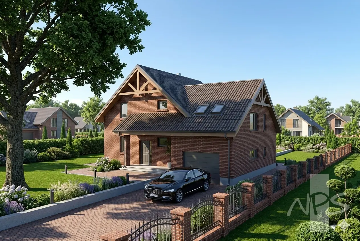 House Plan: 2197 ft², 1.5 Stories, 4 Beds, Home Office, 2.5 Baths, 1-Car Garage