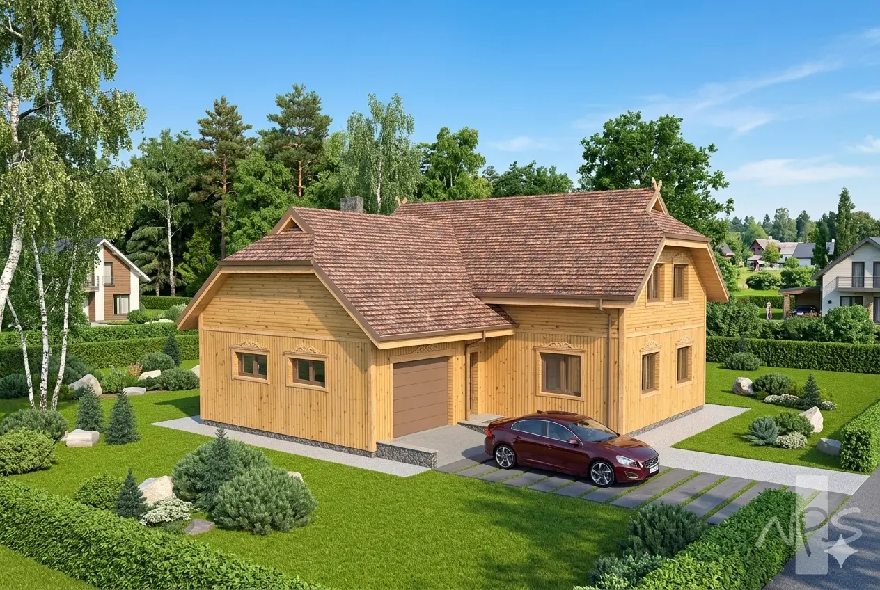 House Plan: 1949 ft², 1.5 Stories, 3 Beds, Home Office, 2 Baths, 1-Car Garage