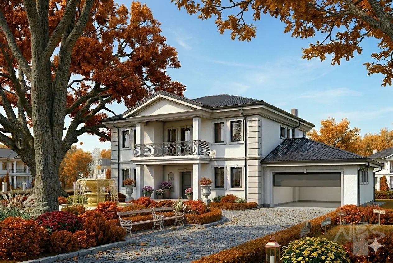 House Plan: 2952 ft², 2 Stories, 4 Beds, Home Office, 2 Baths, 2-Car Garage