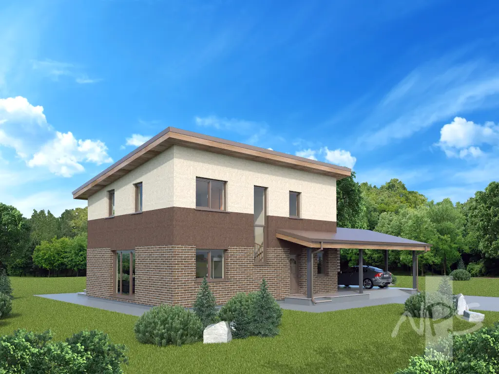House Plan: 1606 ft², 2 Stories, 3 Beds, Home Office, 2 Baths, Open Floor Plan, Carport