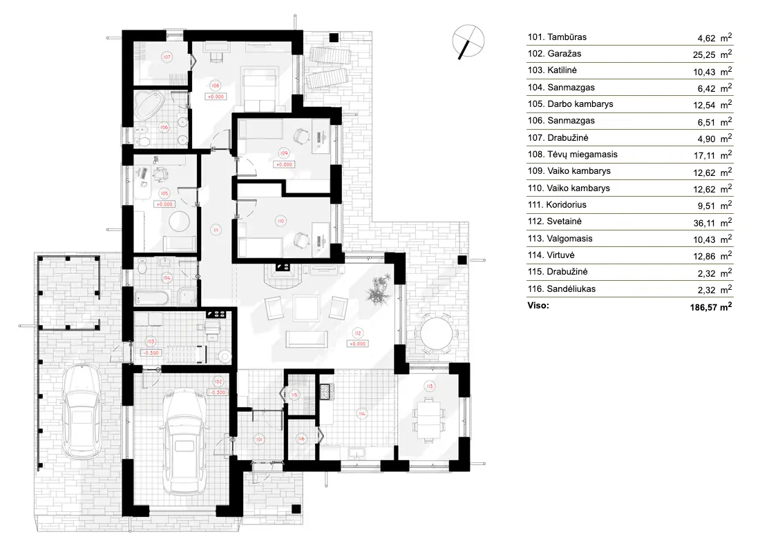 House Plan: 1736 ft², 1 Story, 3 Beds, Home Office, 2 Baths, Open Floor Plan, Carport
