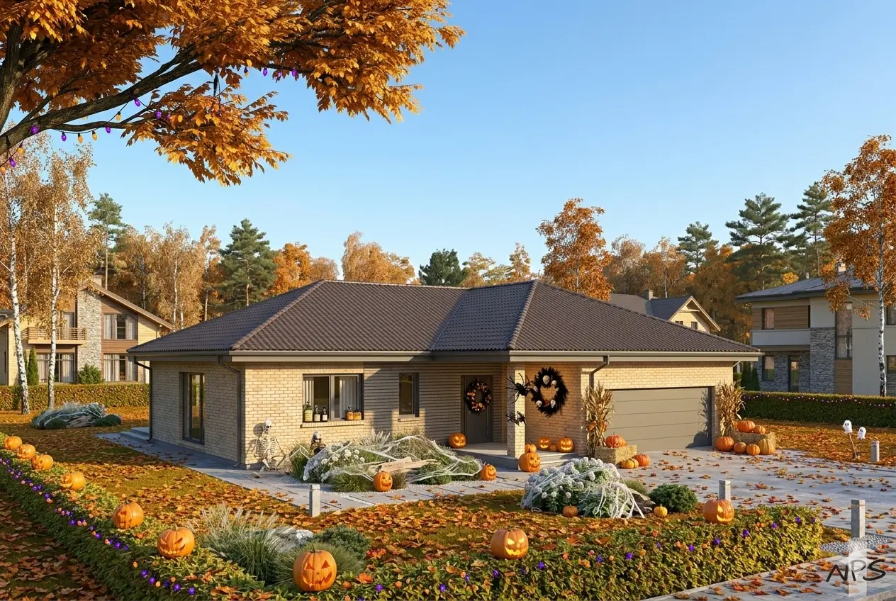 House Plan: 1407 ft², 1 Story, 3 Beds, 2 Baths, Open Floor Plan, 2-Car Garage