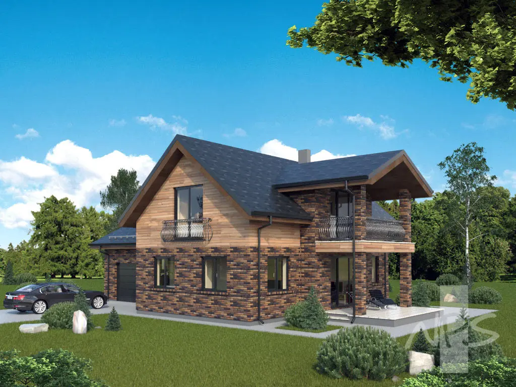 House Plan: 1699 ft², 1.5 Stories, 2 Beds, Home Office, 2 Baths, Open Floor Plan, 1-Car Garage
