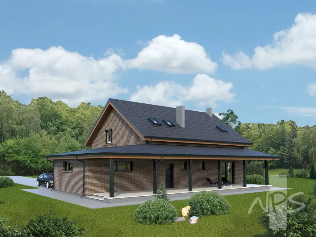 House Plan: 2032 ft², 1.5 Stories, 3 Beds, Home Office, 2.5 Baths, 1-Car Garage