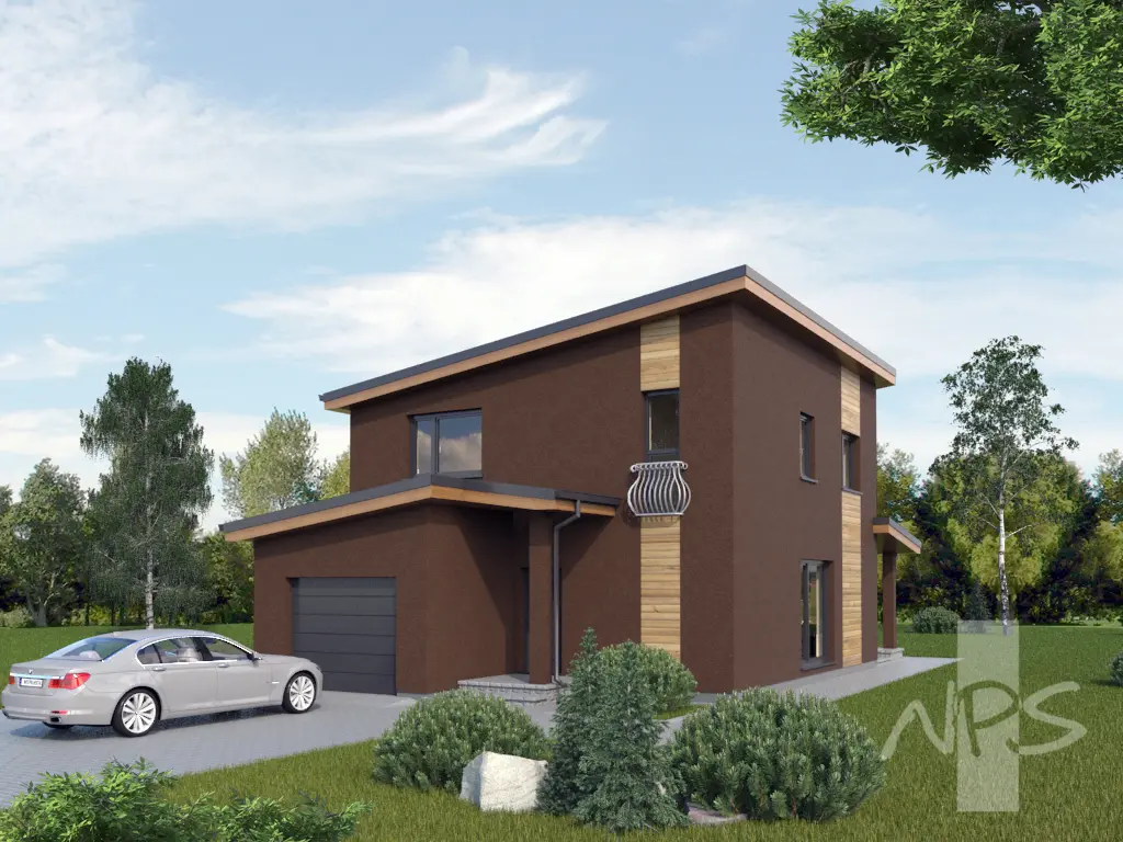House Plan: 1344 ft², 2 Stories, 3 Beds, 1.5 Baths, 1-Car Garage