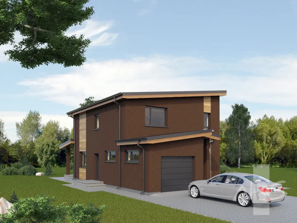 House Plan: 1344 ft², 2 Stories, 3 Beds, 1.5 Baths, 1-Car Garage