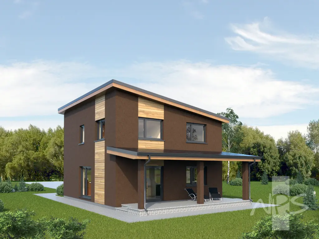 House Plan: 1344 ft², 2 Stories, 3 Beds, 1.5 Baths, 1-Car Garage