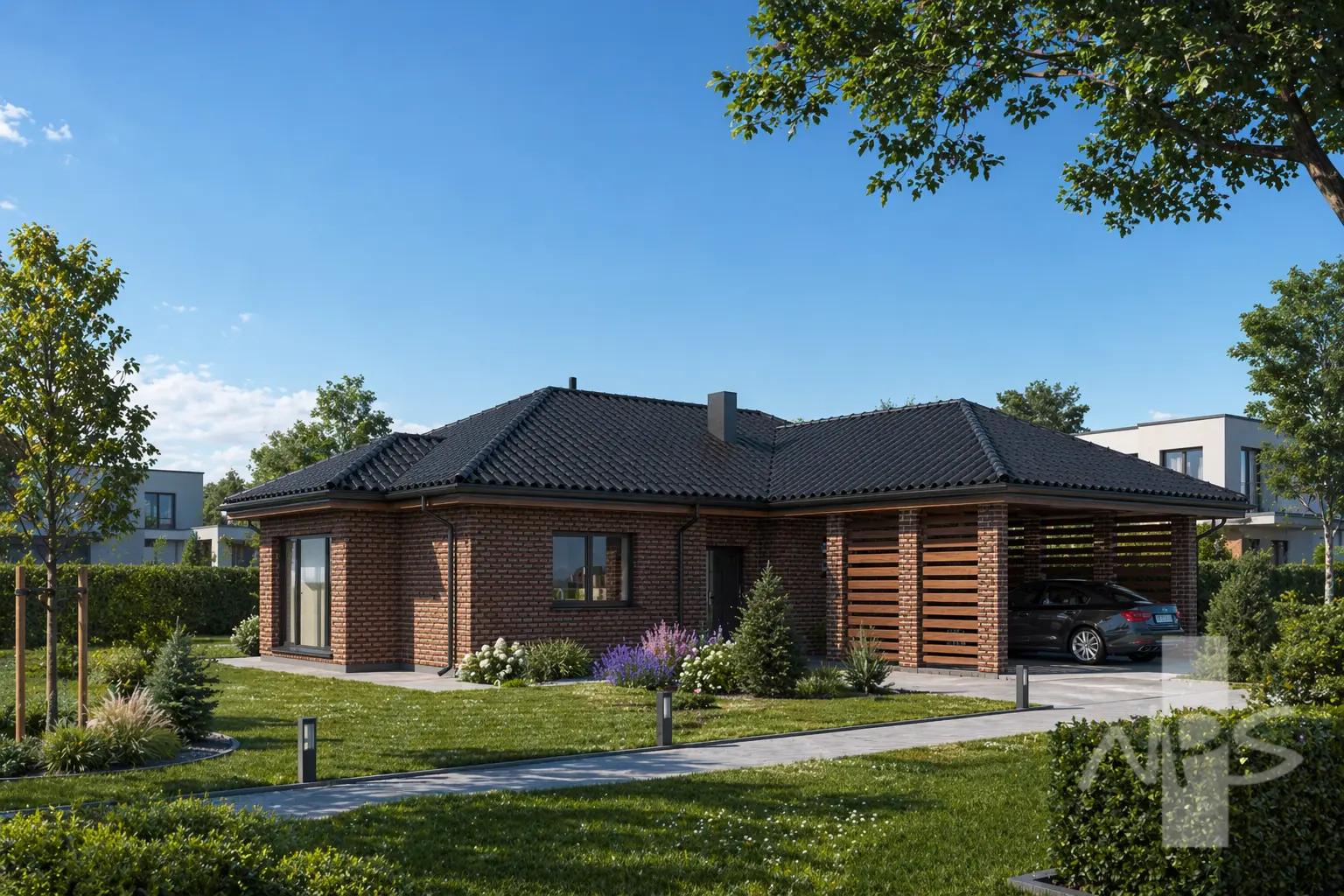 House Plan: 1426 ft², 1 Story, 3 Beds, 1 Baths, Open Floor Plan, Carport