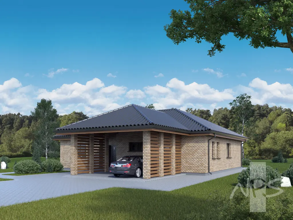 House Plan: 1426 ft², 1 Story, 3 Beds, 1 Baths, Open Floor Plan, Carport