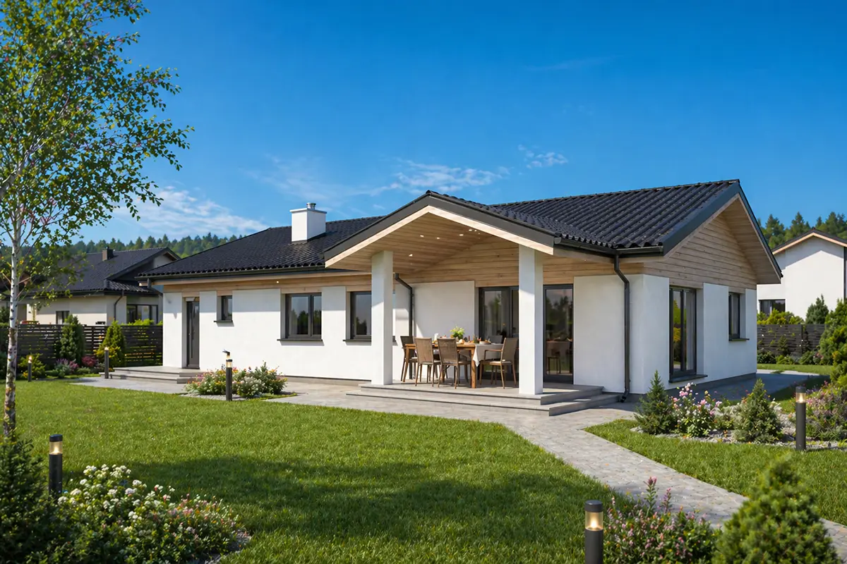 House Plan: 1445 ft², 1 Story, 3 Beds, 2 Baths, 1-Car Garage