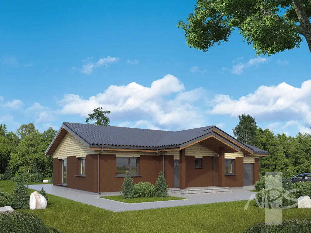 House Plan: 1445 ft², 1 Story, 3 Beds, 2 Baths, 1-Car Garage
