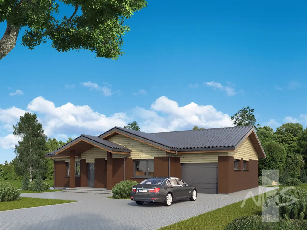House Plan: 1445 ft², 1 Story, 3 Beds, 2 Baths, 1-Car Garage