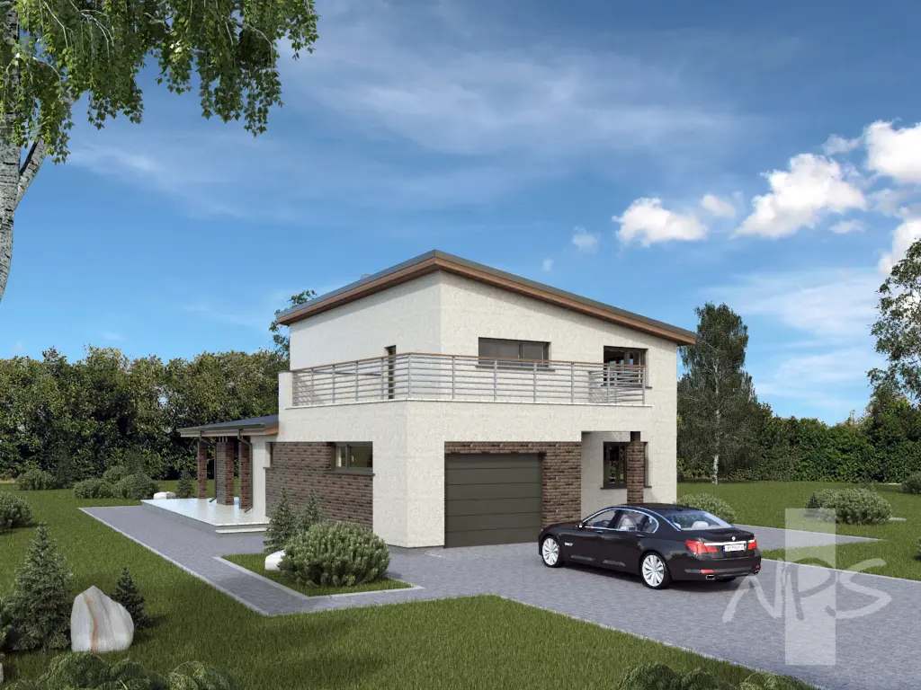 House Plan: 1699 ft², 2 Stories, 3 Beds, Home Office, 2 Baths, 1-Car Garage