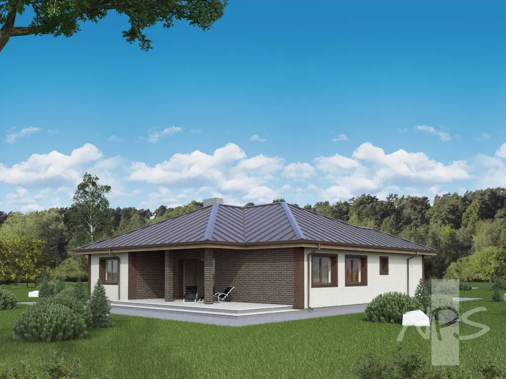 House Plan: 1510 ft², 1 Story, 4 Beds, 2 Baths, 1-Car Garage