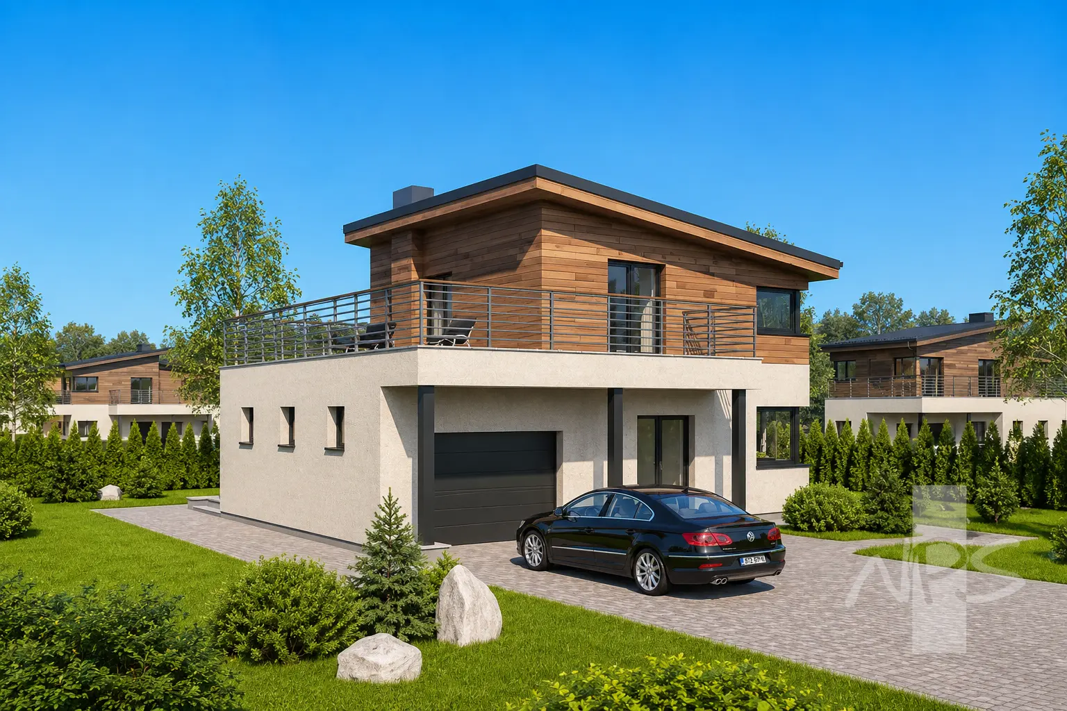 House Plan: 1055 ft², 2 Stories, 2 Beds, 2 Baths, 1-Car Garage