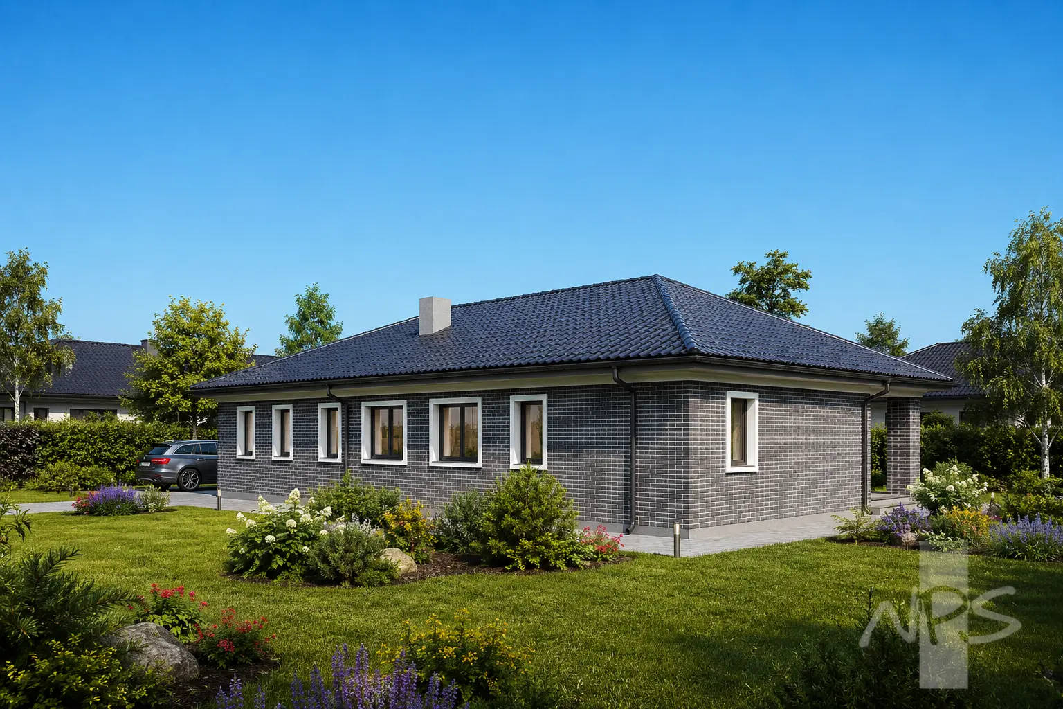 House Plan: 1971 ft², 1 Story, 3 Beds, 3 Baths, 2-Car Garage