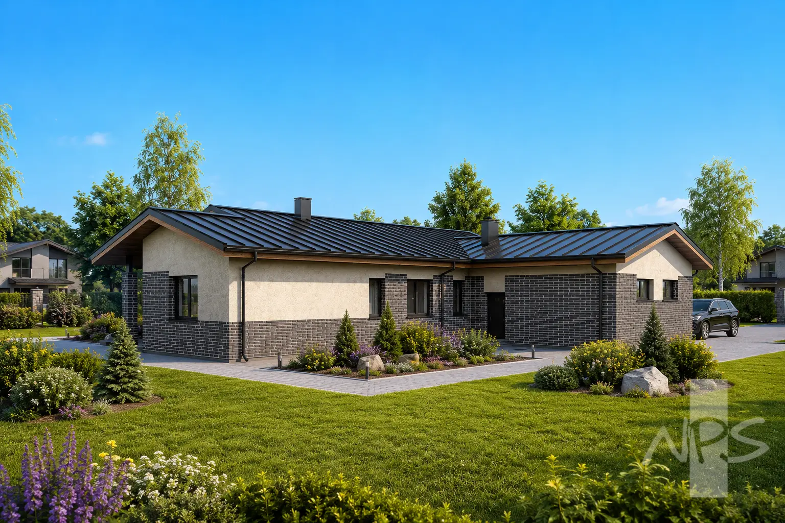House Plan: 1638 ft², 1 Story, 4 Beds, 2 Baths, 2-Car Garage