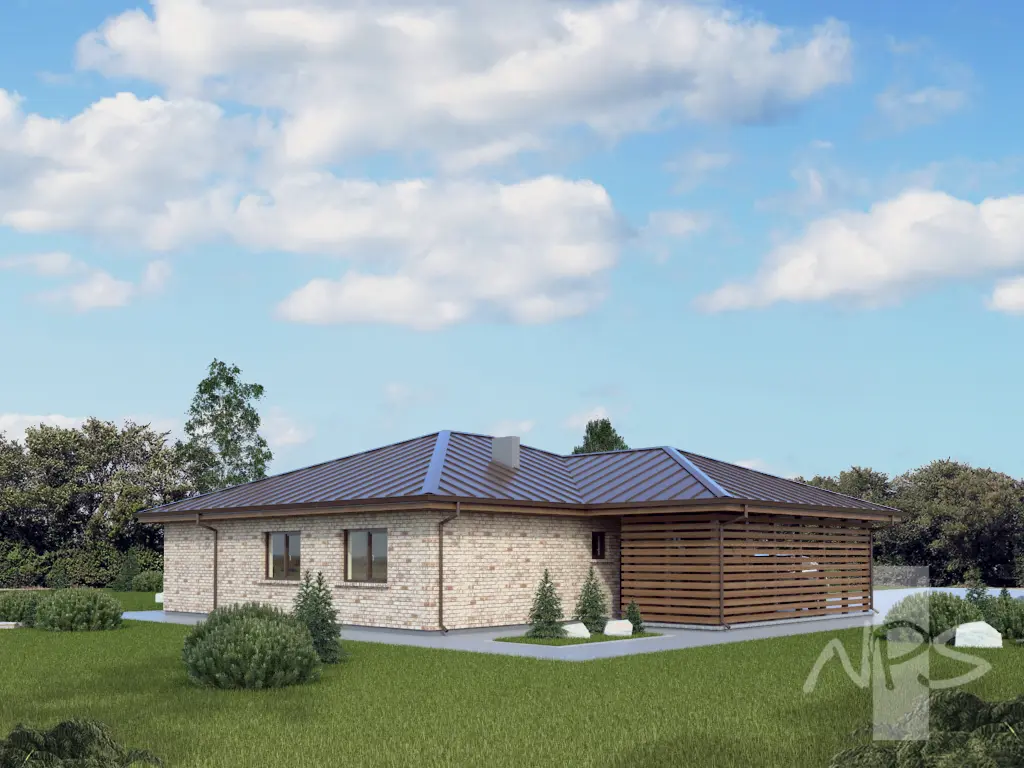 House Plan: 1510 ft², 1 Story, 3 Beds, 1 Baths, Carport