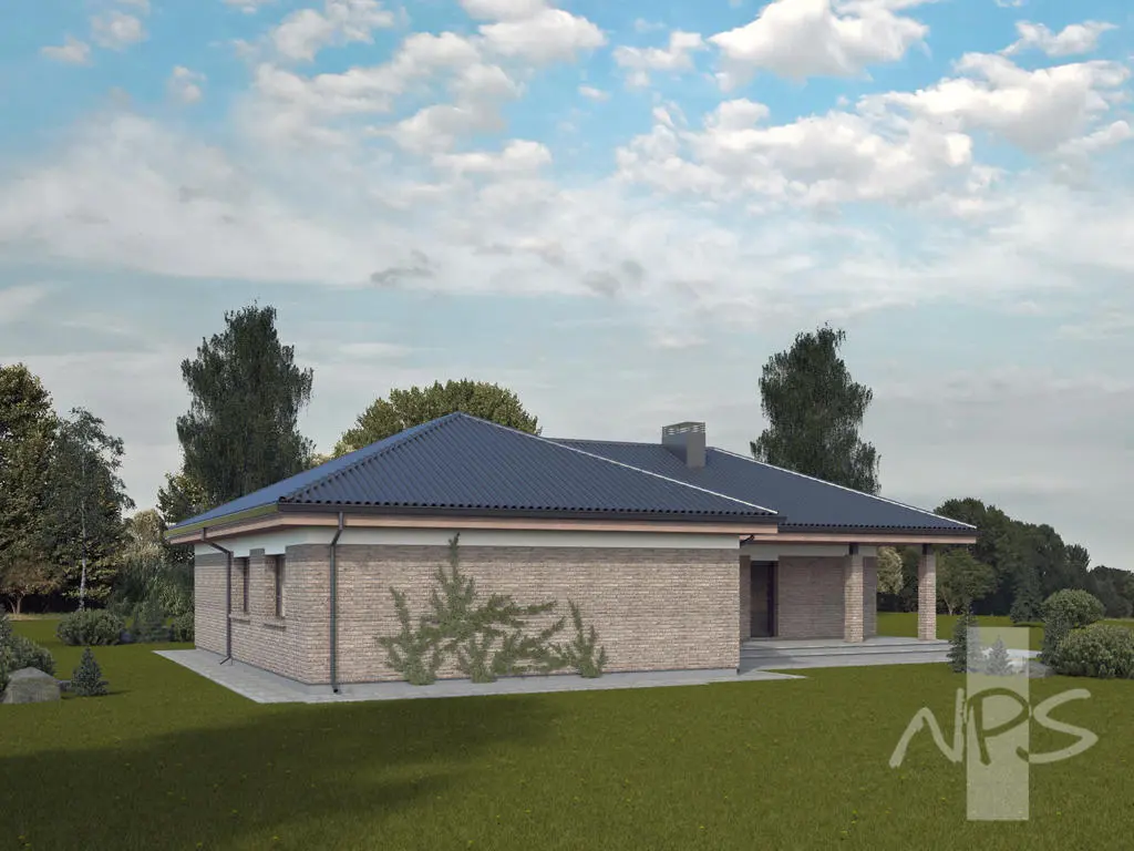 House Plan: 1433 ft², 1 Story, 4 Beds, 1 Baths, Open Floor Plan, 2-Car Garage