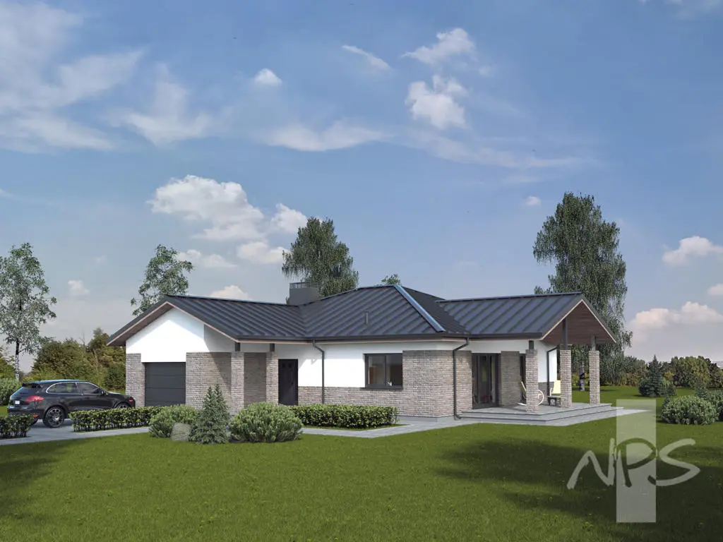 House Plan: 1315 ft², 1 Story, 3 Beds, 2 Baths, Open Floor Plan, 1-Car Garage