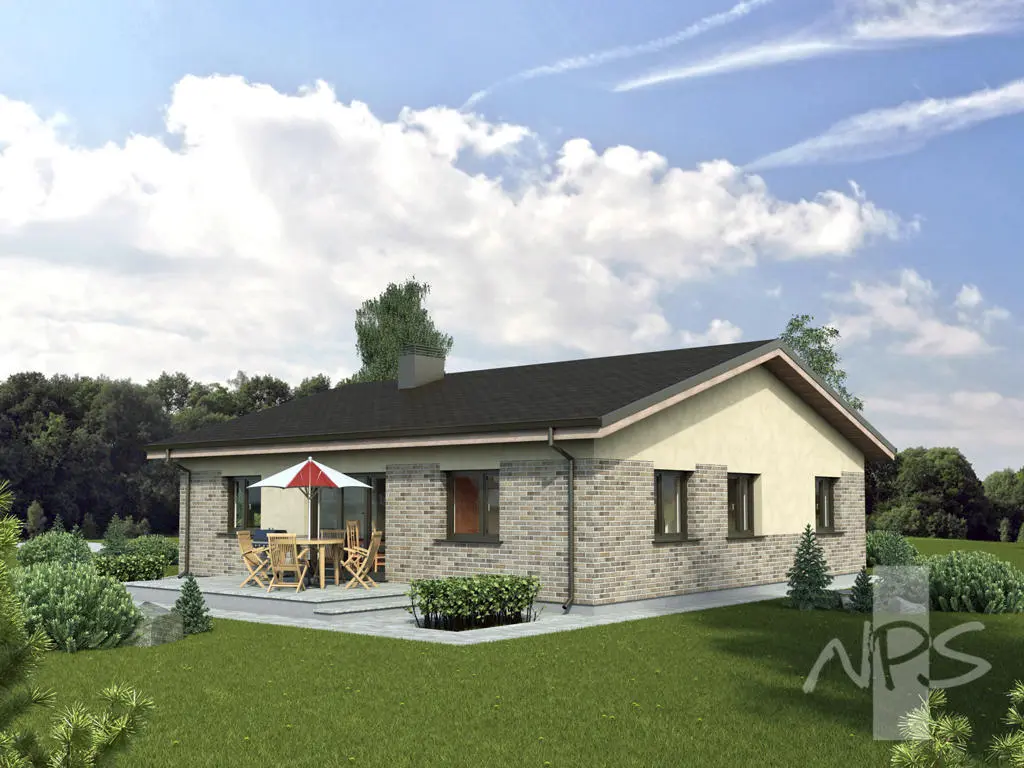 House Plan: 1275 ft², 1 Story, 3 Beds, 1 Baths, Open Floor Plan, 1-Car Garage