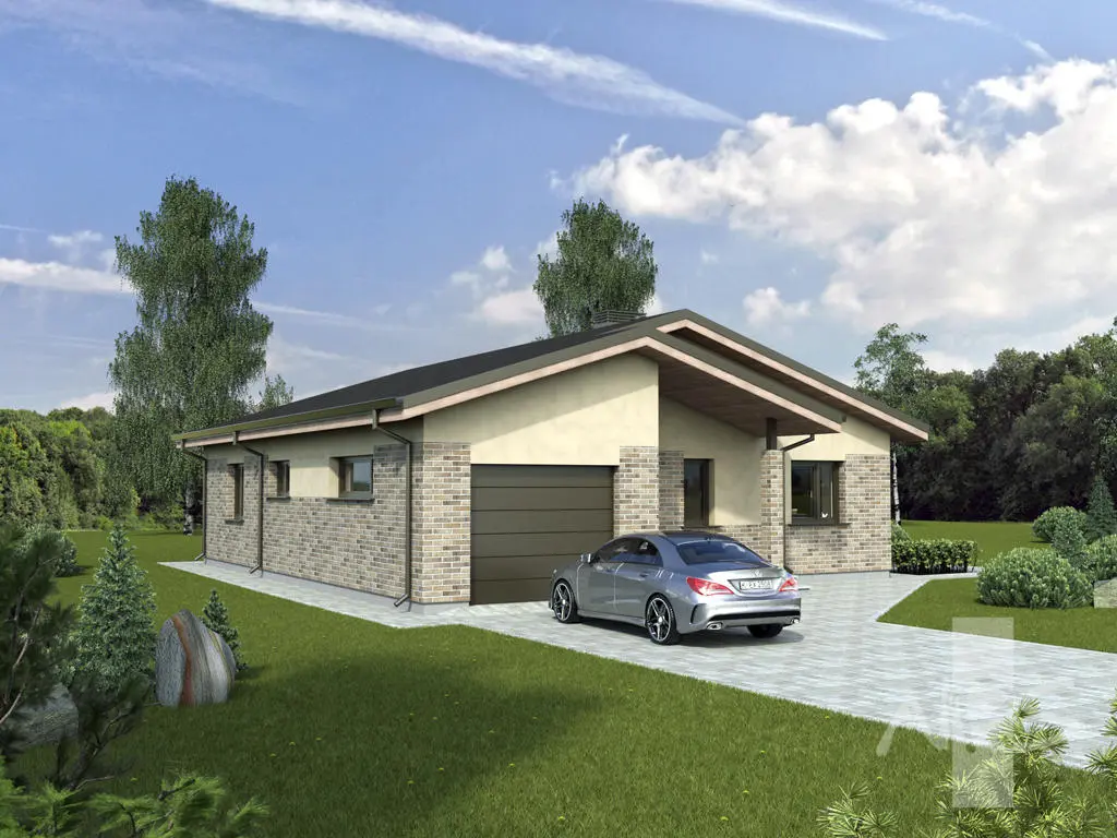 House Plan: 1275 ft², 1 Story, 3 Beds, 1 Baths, Open Floor Plan, 1-Car Garage