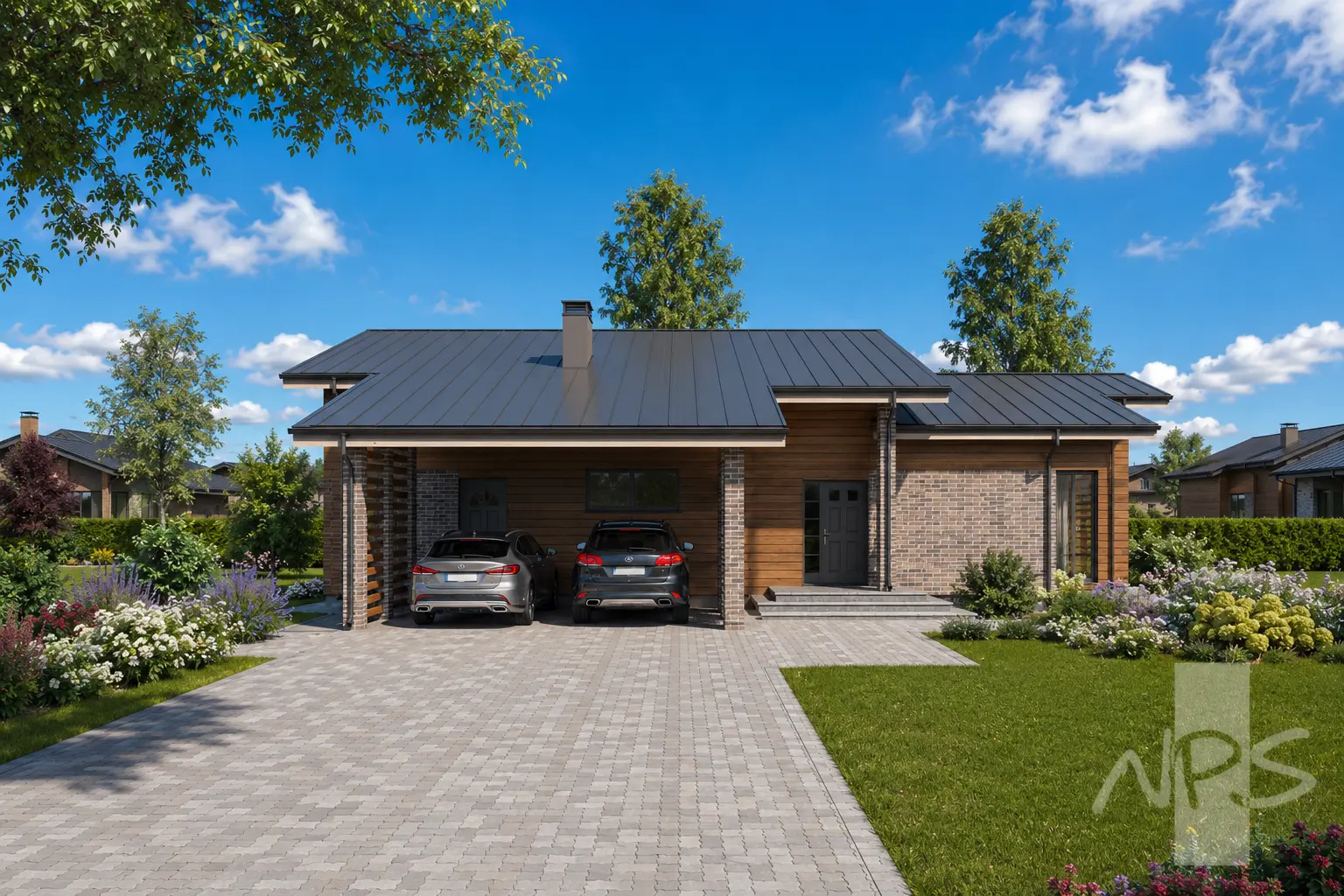 House Plan: 1884 ft², 1 Story, 3 Beds, 1.5 Baths, Open Floor Plan, Carport