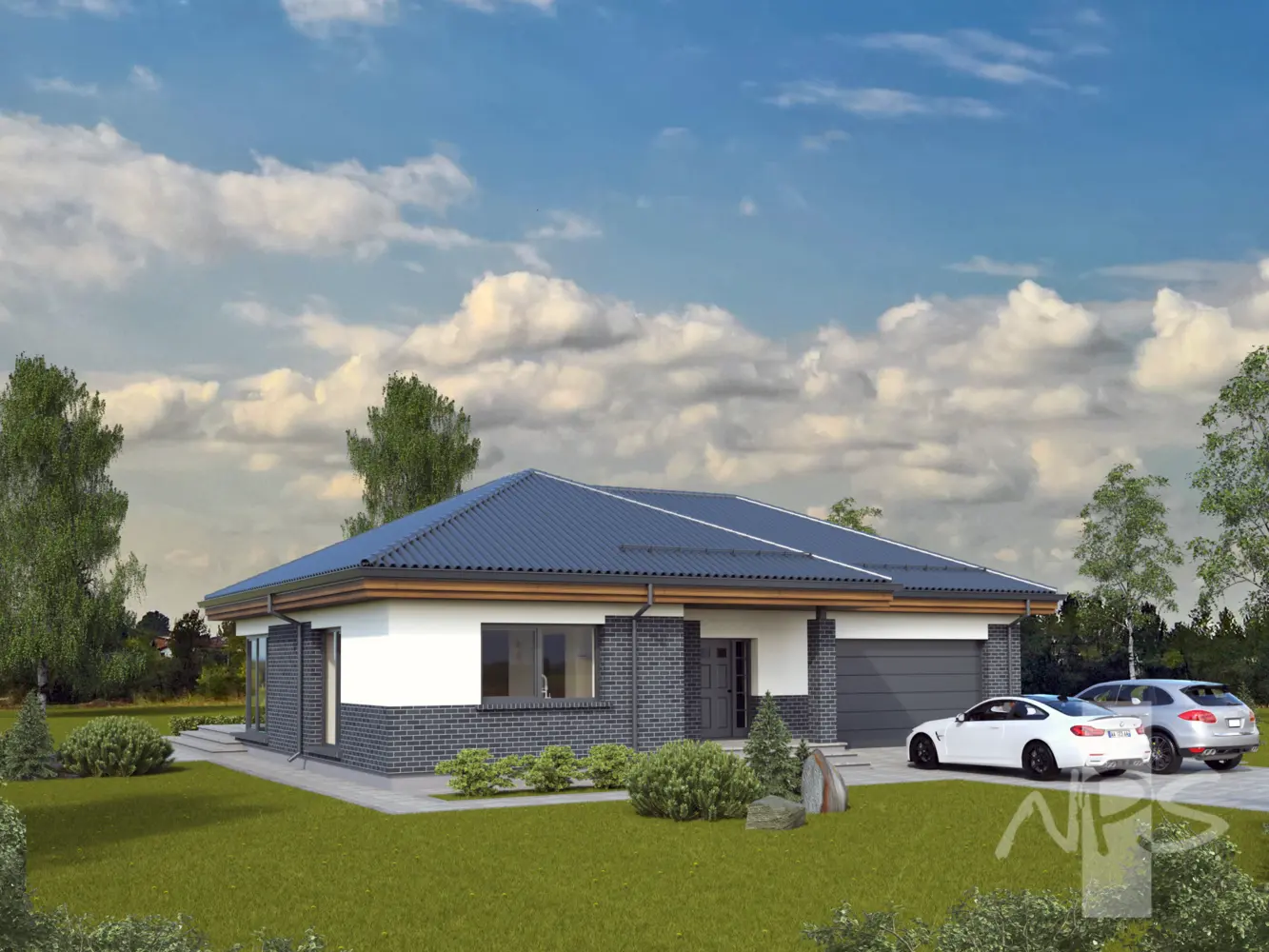 House Plan: 1611 ft², 1 Story, 3 Beds, 1.5 Baths, Open Floor Plan, 2-Car Garage