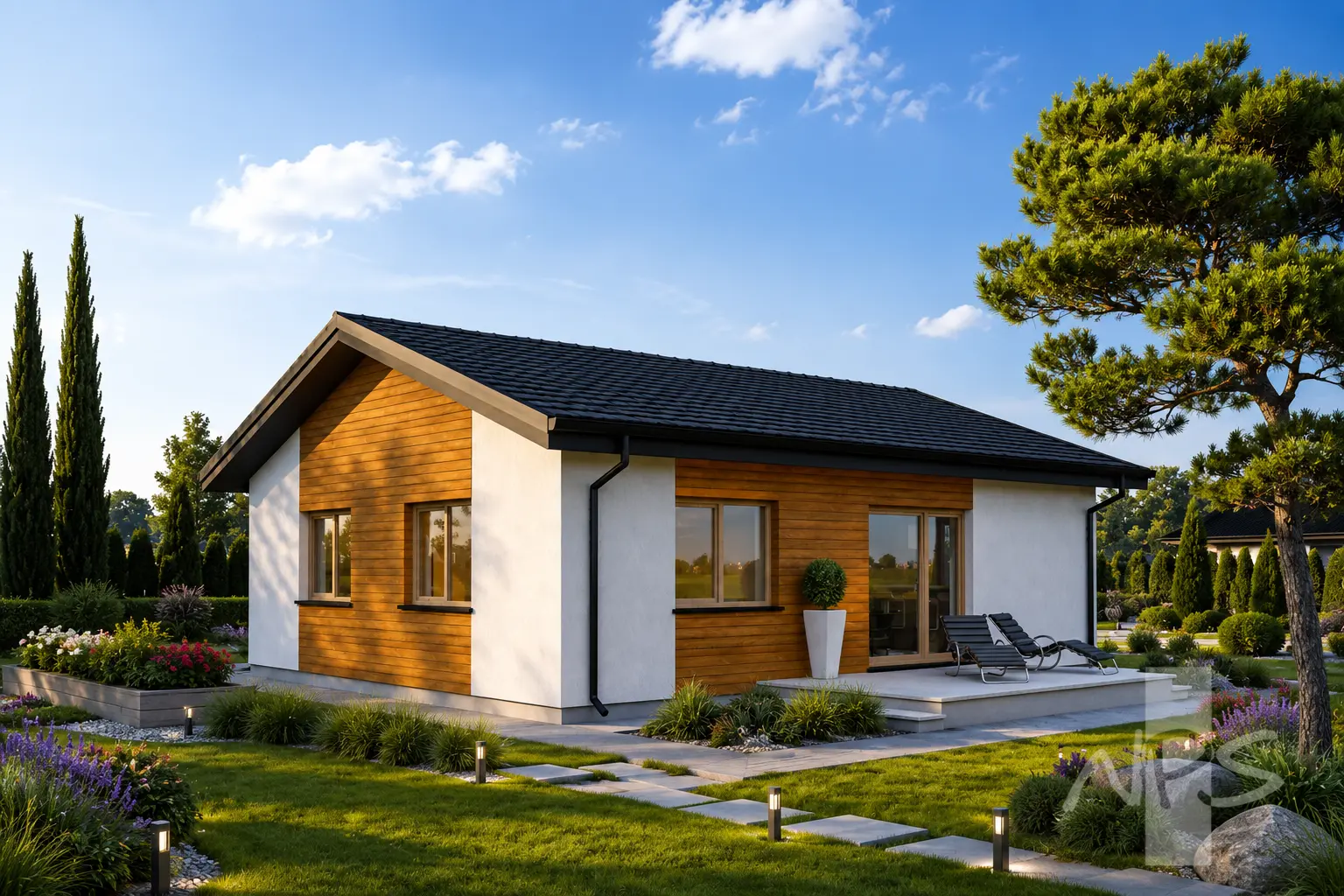 House Plan: 850 ft², 1 Story, 2 Beds, 1 Baths, Open Floor Plan