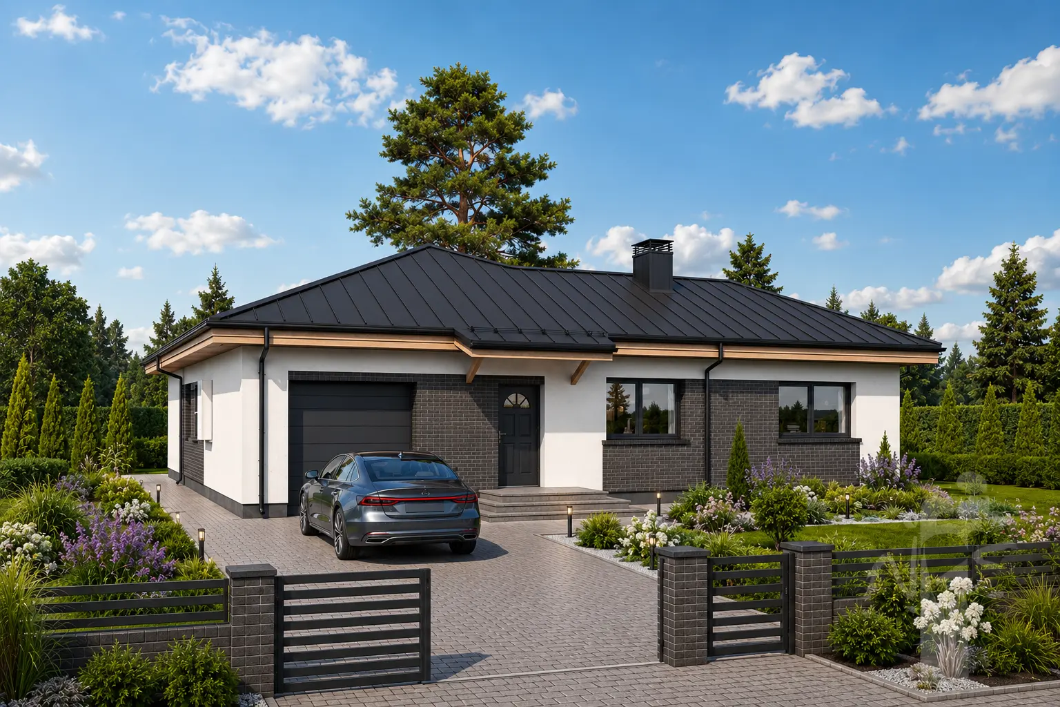 House Plan: 1492 ft², 1 Story, 3 Beds, 1.5 Baths, 1-Car Garage