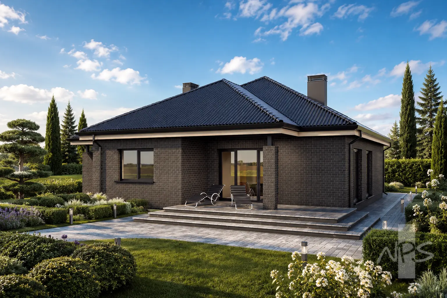 House Plan: 1163 ft², 1 Story, 3 Beds, 1 Baths, 1-Car Garage