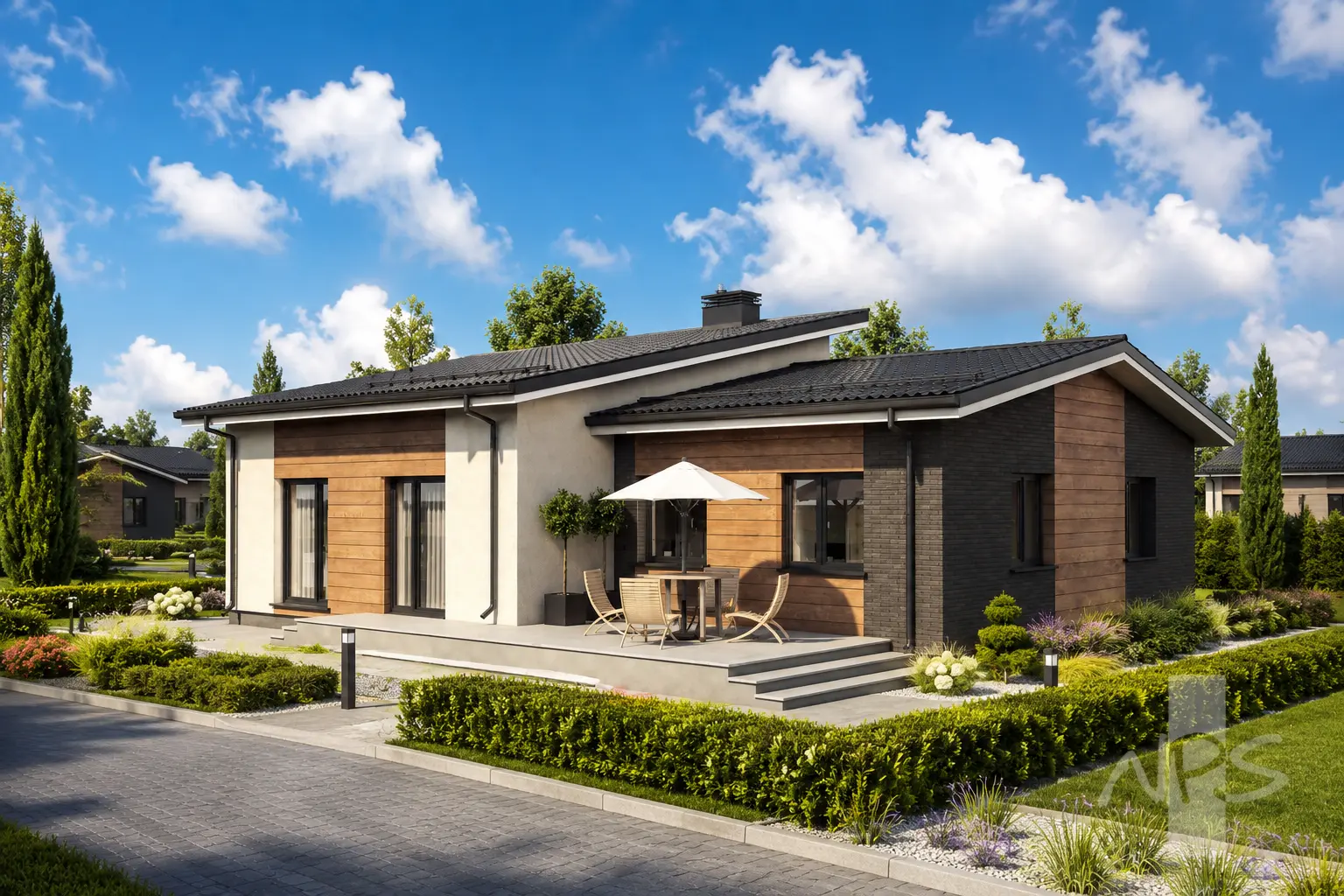 House Plan: 1345 ft², 1 Story, 3 Beds, 1 Baths, Open Floor Plan, 2-Car Garage