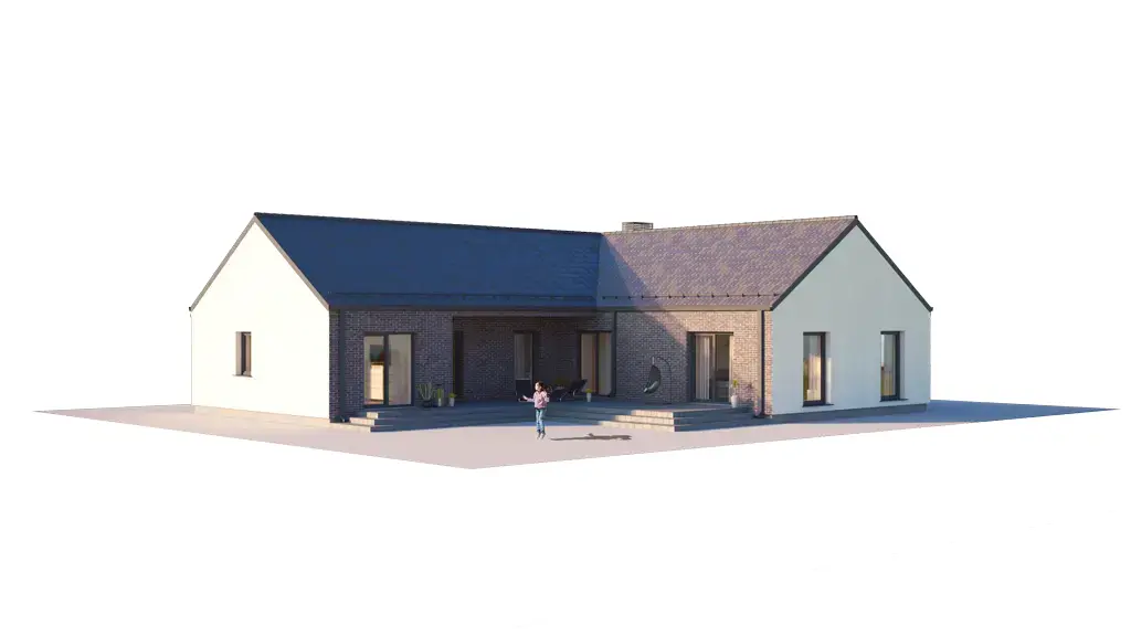 House Plan: 1547 ft², 1 Story, 3 Beds, 1 Baths, Open Floor Plan, 1-Car Garage