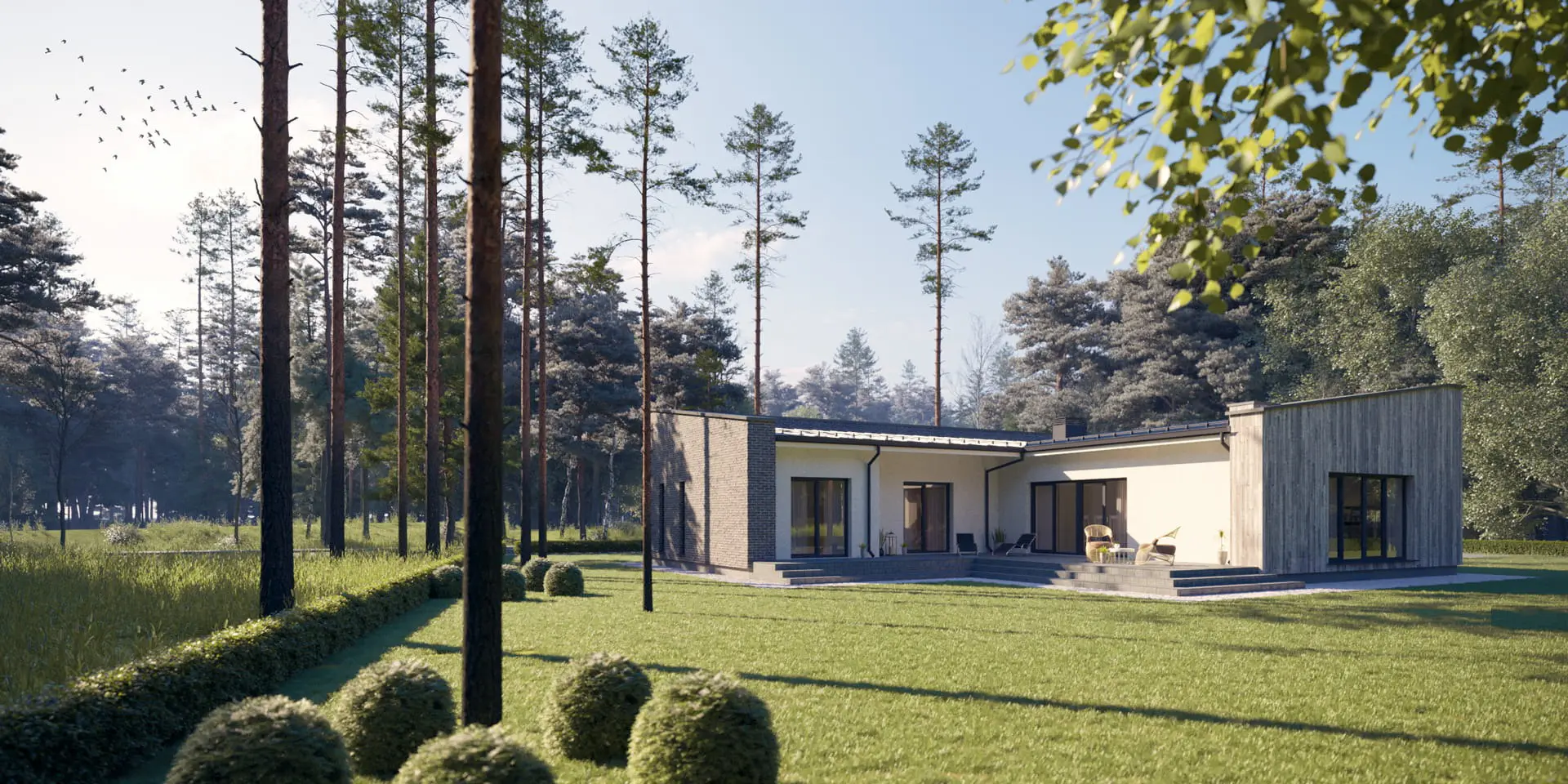 House Plan: 1392 ft², 1 Story, 3 Beds, 2 Baths, Open Floor Plan, 1-Car Garage